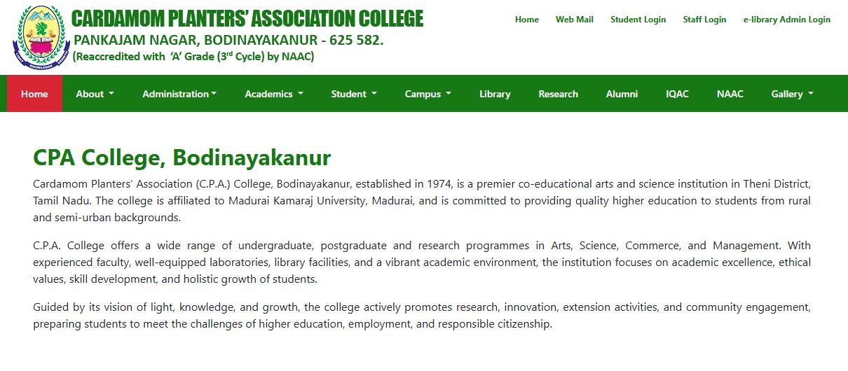 CPA College Website